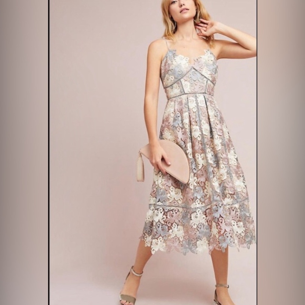 Anthropologie (eri + ali) Lace Midi Dress